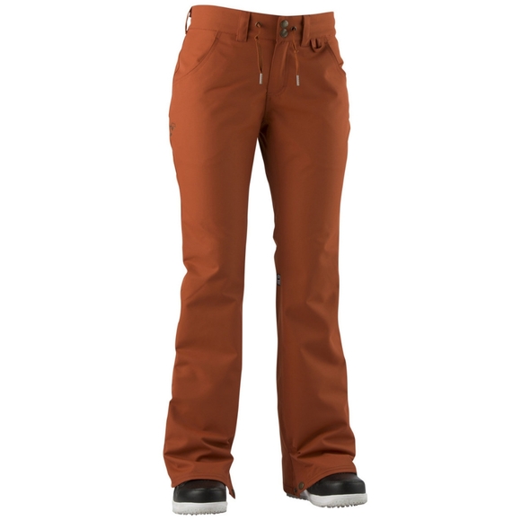 Airblaster Fancy Pants Freedom Women's Ski Snowboard Pants Rust Orange Brown - Picture 1 of 6